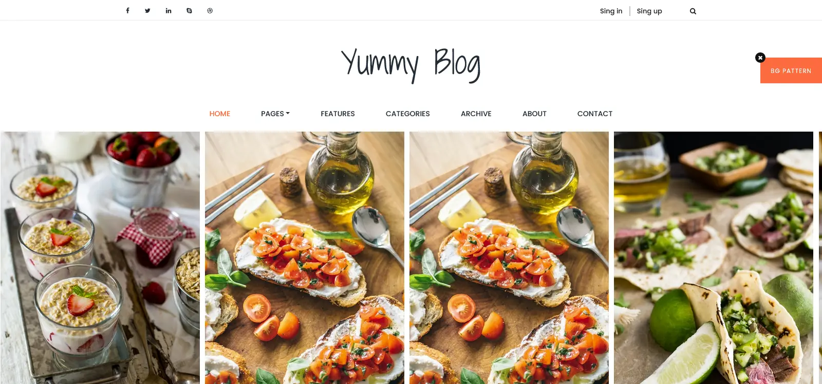 Yummy - Bootstrap Restaurant Website Template